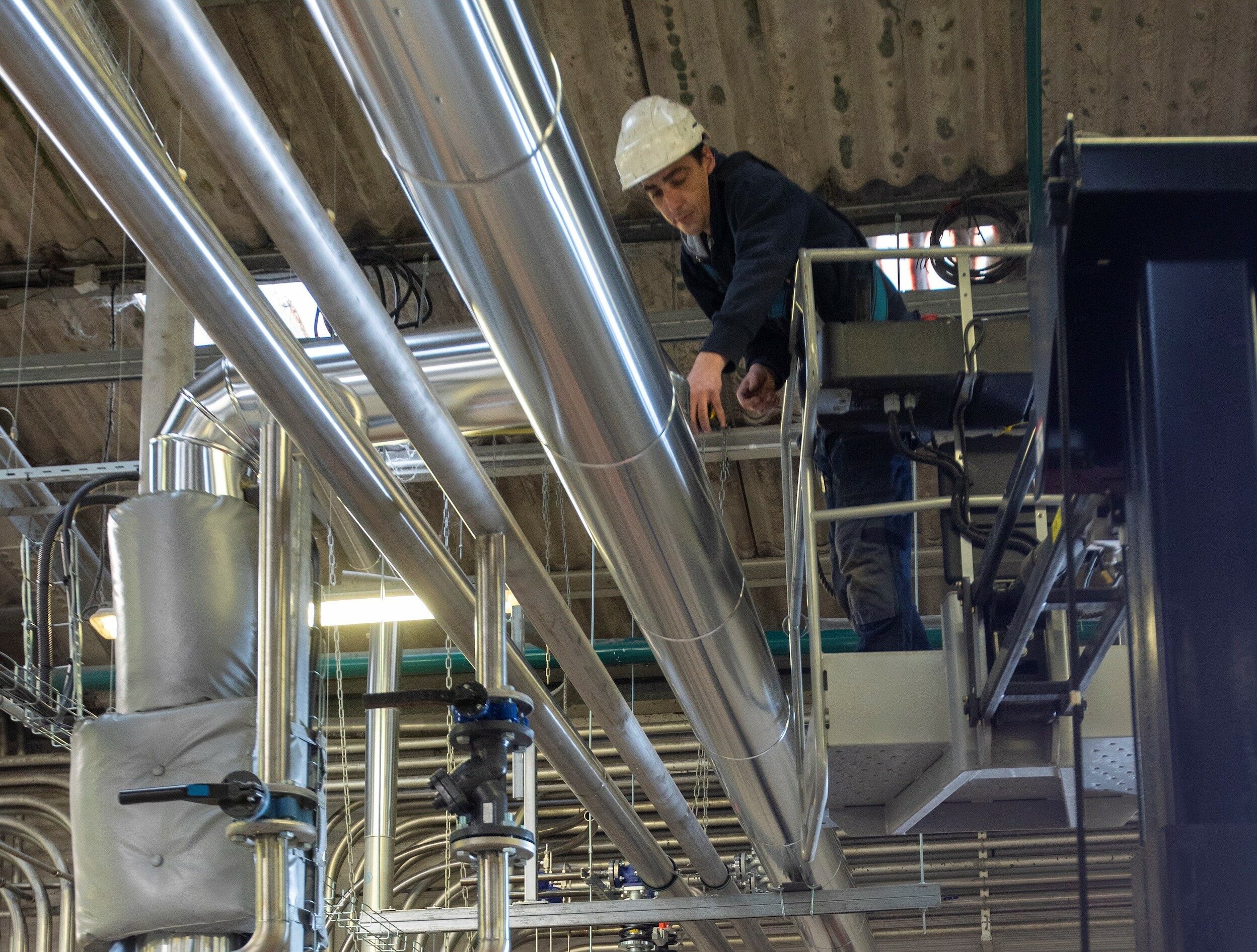 Tuyauterie industrielle sur site